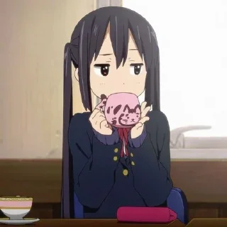 Telegram sticker 🍵 ʚ♡ᩚ azusa nakano 🍪ɞ   by : @kotichkv