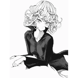 Telegram sticker 😐 Tatsumaki