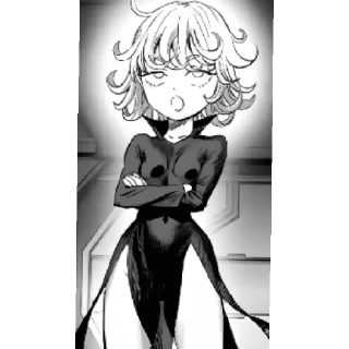 Telegram sticker 😯 Tatsumaki