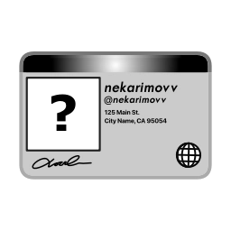 Sticker 🪪 @nekarimovv @TgEmodziBot