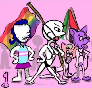 Telegram sticker 🏳️‍⚧️ מג;לק