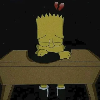 Telegram sticker 💔 cartoon mOOds pt. 2 @SamanBeats