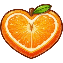 Sticker 🍊 love of food @emoji_from_katejka