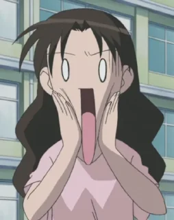 Telegram sticker 😮 Koopa's Shitty Azumanga Pack