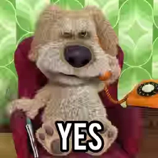 Video sticker 👍 Talking Ben VidSti by @TalkToBenBot