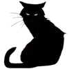 Video sticker 🐈‍⬛ dark ➜ @emoji1