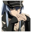 Telegram sticker 🤔 Esdeath