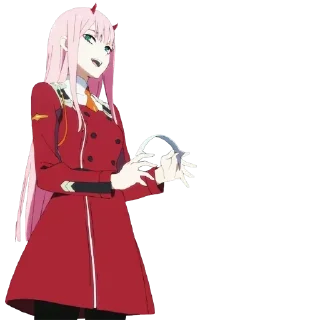 Video sticker 🎧 Zero Two (Darling In The FRANXX) @The_Psychos