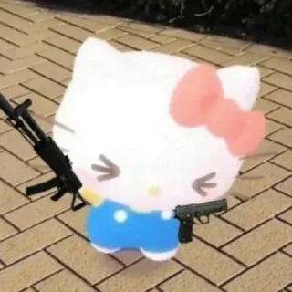 Sticker 🌷 - ᗷY @ahMshY 𓉮 . Cute Hello Kitty