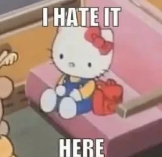 Video sticker 🌷 - ᗷY @ahMshY 𓉮 . Cute Hello Kitty