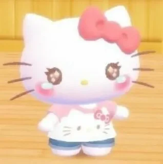 Video sticker 🌷 - ᗷY @ahMshY 𓉮 . Cute Hello Kitty