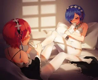 Telegram stiker 👅 𐙚𝖱𝗒𝗈's lesbian harem