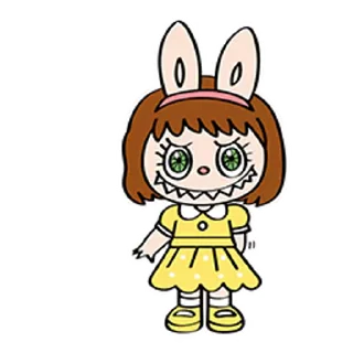Video sticker 👗 labubu gif 2 @popmartru