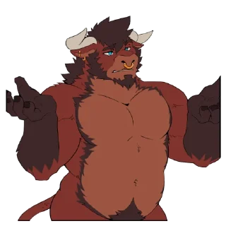 Telegram sticker 🤷‍♂️ All Bull No Beef