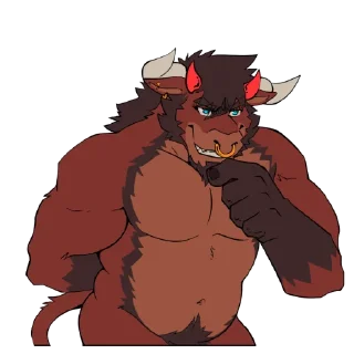Telegram sticker 😈 All Bull No Beef