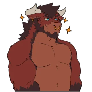 Telegram sticker 😏 All Bull No Beef
