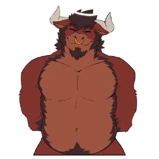 Telegram sticker 😇 All Bull No Beef