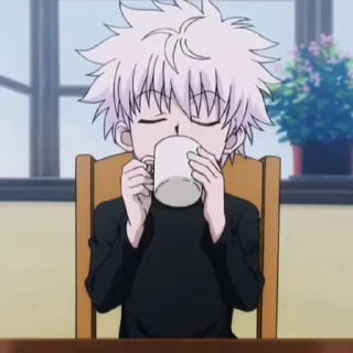 Телеграм стикер ⚡ Killua ¦ @figurinhasWa