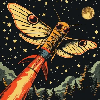 Telegram sticker 🚀 MOTHMEMECOIN