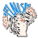 Sticker 😜 White Tiger