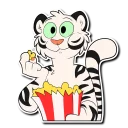 Video sticker 🍿 White Tiger