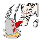 Телеграм стикер 🔨 White Tiger