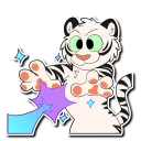 Video sticker 🔮 White Tiger