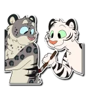 Telegram sticker 🐯 White Tiger