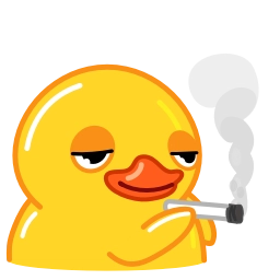 Sticker 🚬 Smoke Duck | By: @irooni