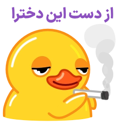 Telegram sticker 🚬 Smoke Duck | By: @irooni