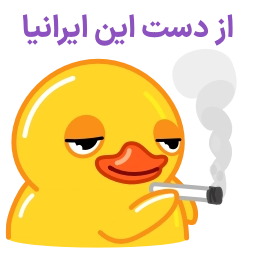 Telegram sticker 🚬 Smoke Duck | By: @irooni