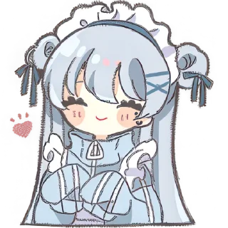 Telegram sticker 🥰 Горничная и панда @Nyasticks