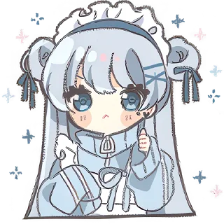 Video sticker 👍 Горничная и панда @Nyasticks