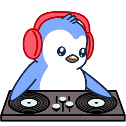 Telegram stiker 🎧 Classic Pengu #1475 @sticker_bot
