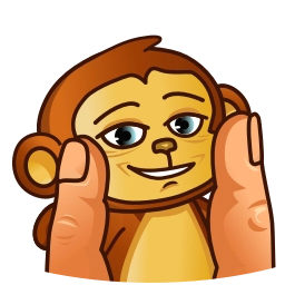 Telegram sticker 🙂 Бибизяна @tikitons