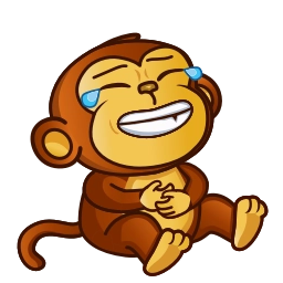 Telegram sticker 🤣 Бибизяна @tikitons