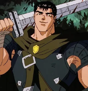 Telegram sticker 🌟 Guts @Berserkvers :: @fStikBot