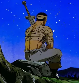 Telegram sticker 🌟 Guts @Berserkvers :: @fStikBot