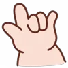 Video sticker 🤘 Hands @EMOJI_GRAY