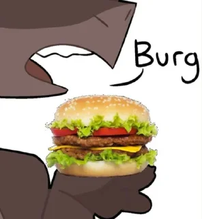 Telegram sticker 🍔 shark