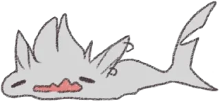 Telegram sticker ☠️ shark