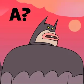 Telegram sticker ❔ Sexxi Batman (Pack1) by @ivengelion