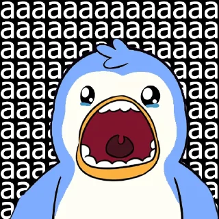 Telegram sticker 😱 @pudgypenguins
