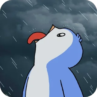 Телеграм стикер 💦 @pudgypenguins