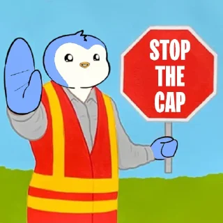 Telegram sticker 🧢 @pudgypenguins