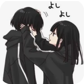 Telegram sticker 💇 Hug🌺✨