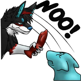 Video sticker 👊 Aron the Wolf (created by @Pinselfuchs)