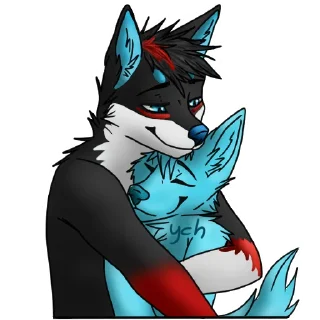 Video sticker 🤗 Aron the Wolf (created by @Pinselfuchs)