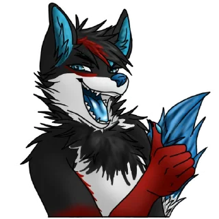 Video sticker 👍 Aron the Wolf (created by @Pinselfuchs)