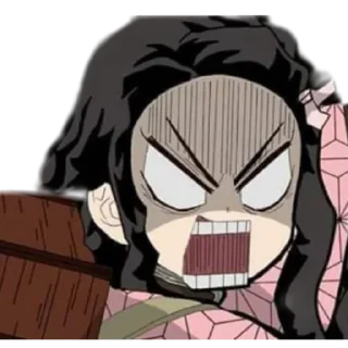 Телеграм стикер 😤 Nezuko chan by @pearl_of_orient